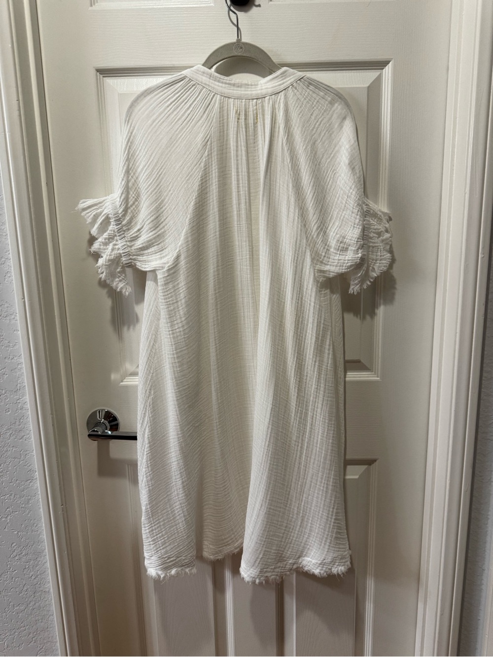 9seed Antibes Dress in White Gauze Beach Cover-Up Tunic Sz SP - Picture 4 of 9